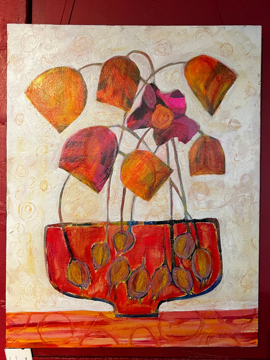 Poppies in a Pot - 18 x 24"