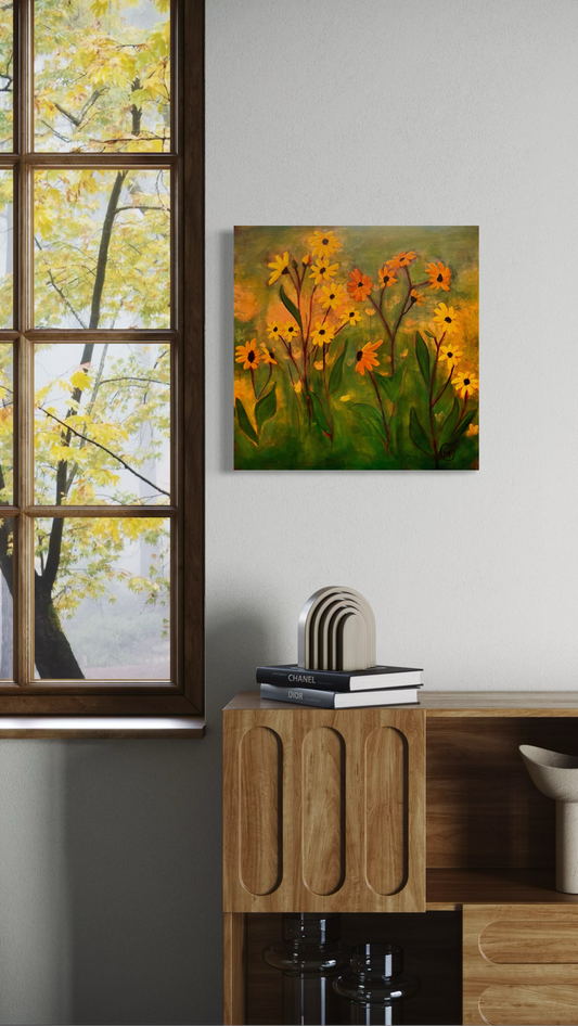 Wild Sunflowers - 20 x 20"